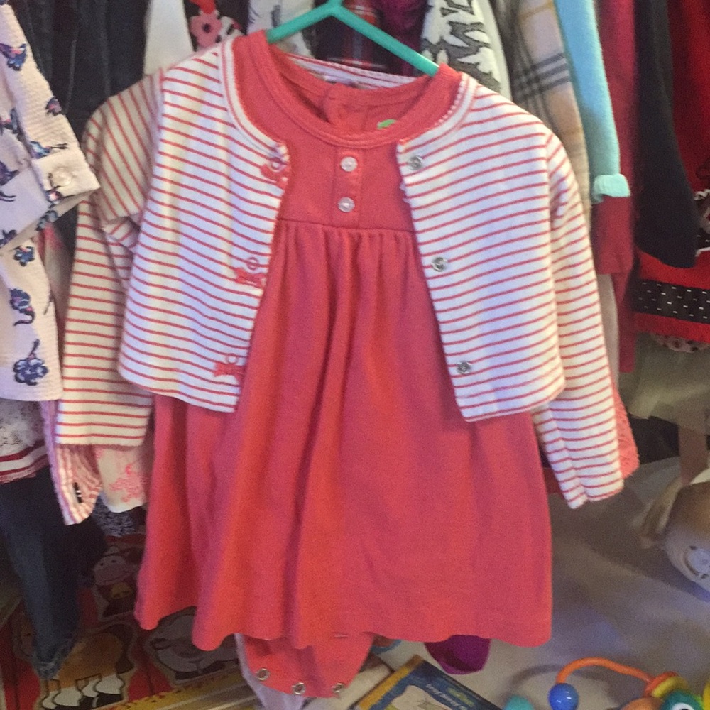 Simple dress with sweater